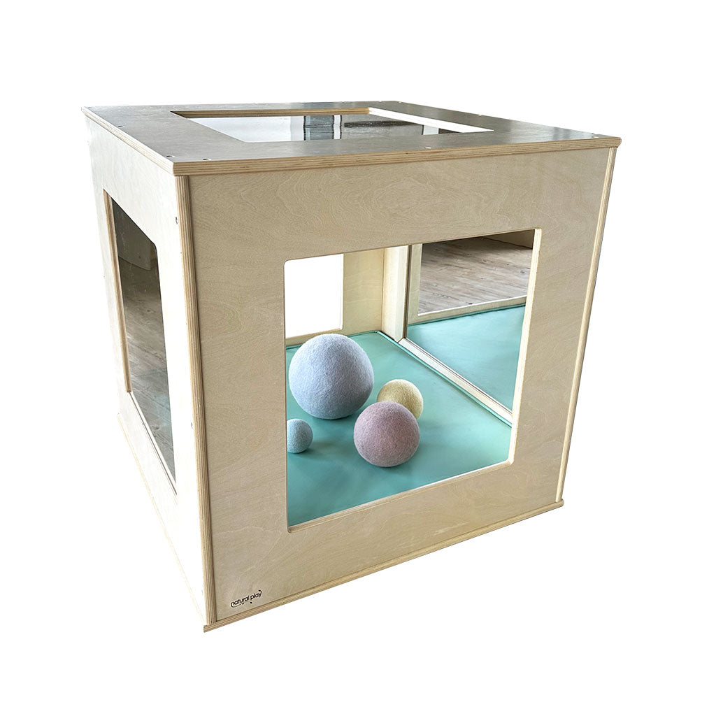 Window Play Cube with Mint Green Cushion