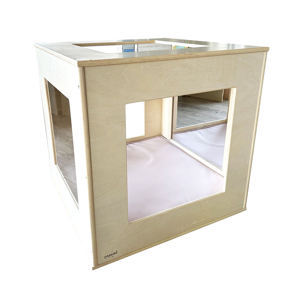 Window Play Cube with Dusty Pink Cushion