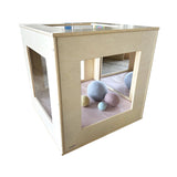 Window Play Cube with Dusty Pink Cushion