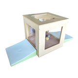 Window Play Cube with Dusty Pink Cushion