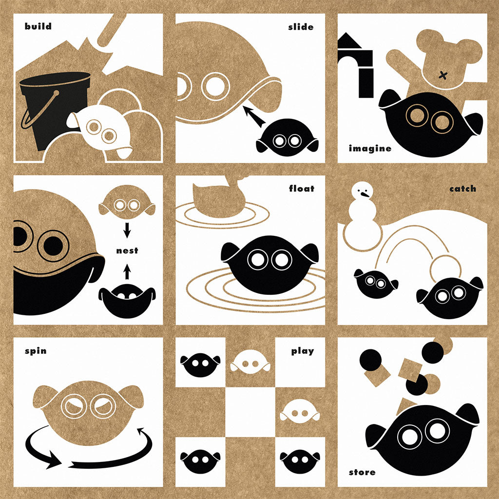 Mini Bilibo Pastel - 6pc