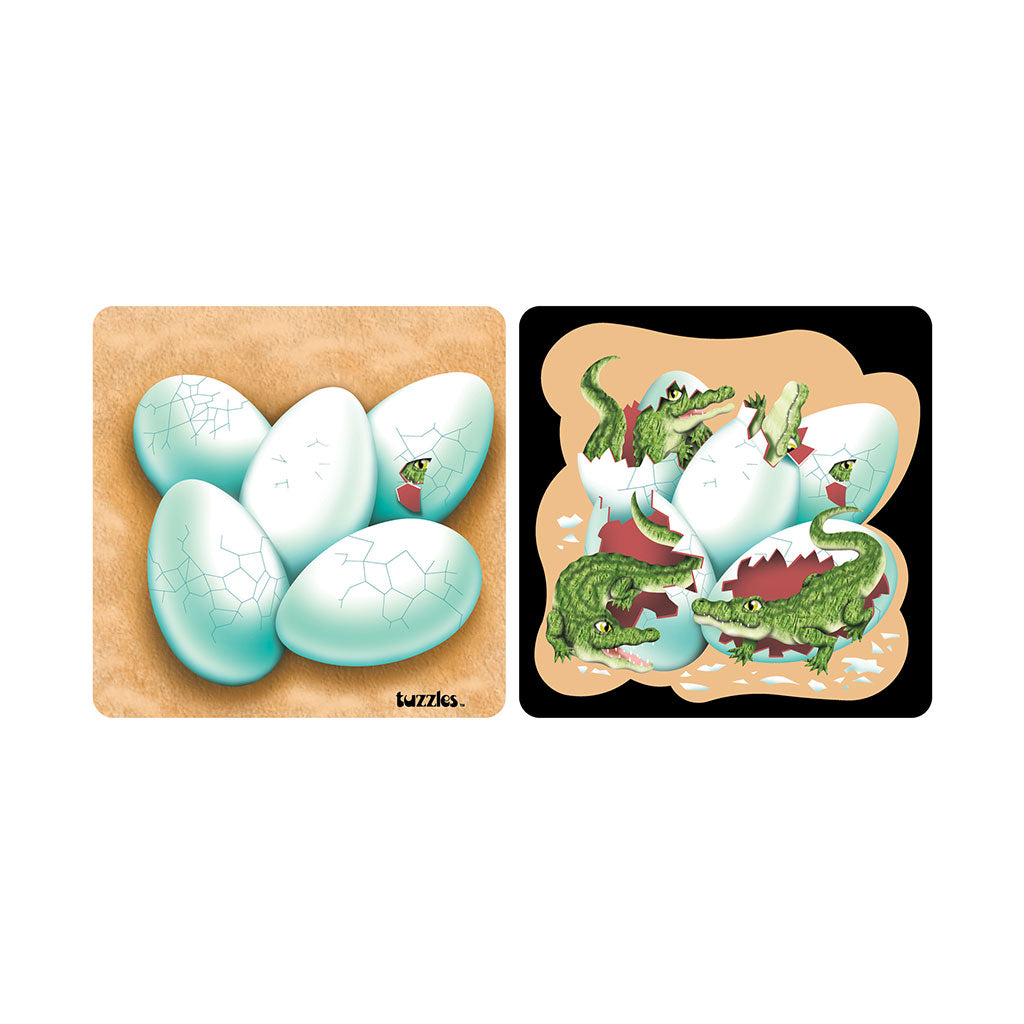 Tuzzles Egg & Crocodiles Tray Puzzle