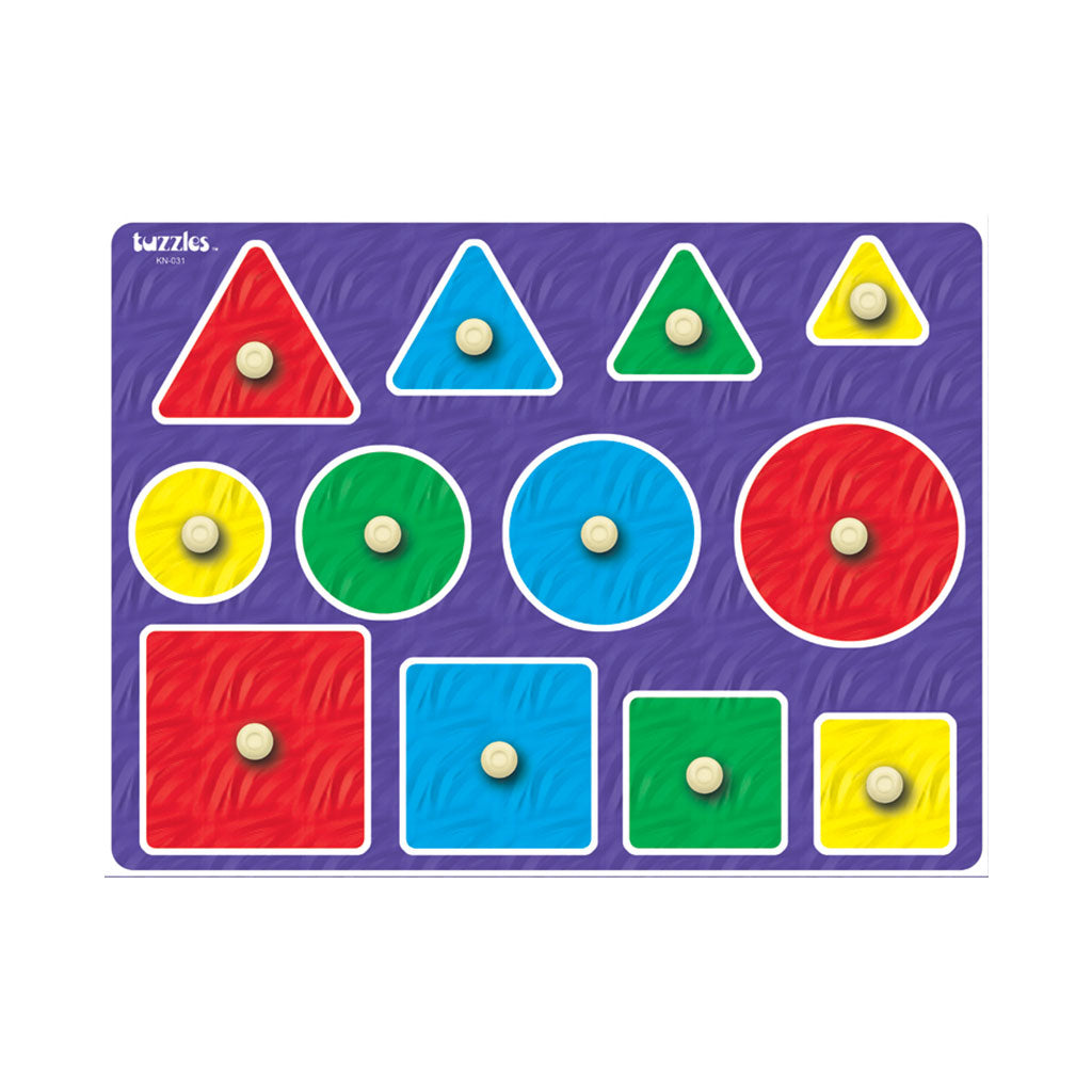 Tuzzles Large Shapes Knob Puzzle