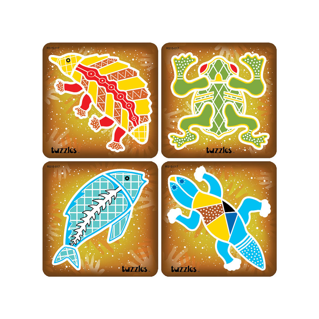 Tuzzles Aboriginal Puzzles - Set of 4