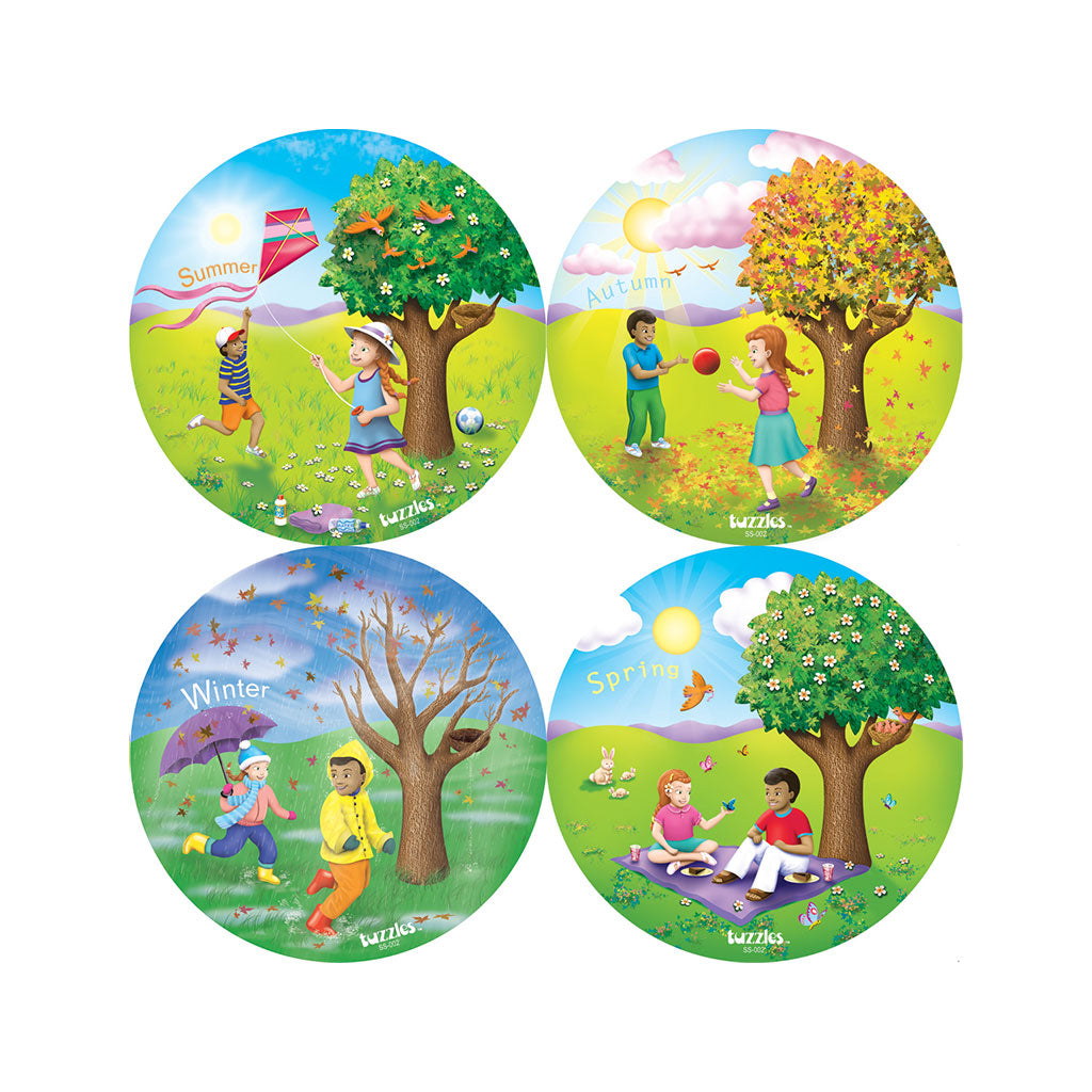 Tuzzles Seasons Puzzles - Set of 4