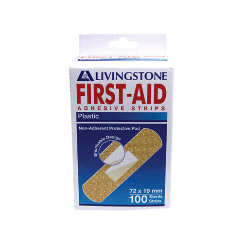 Adhesive Latex Free Plastic Strip - Pack of 100