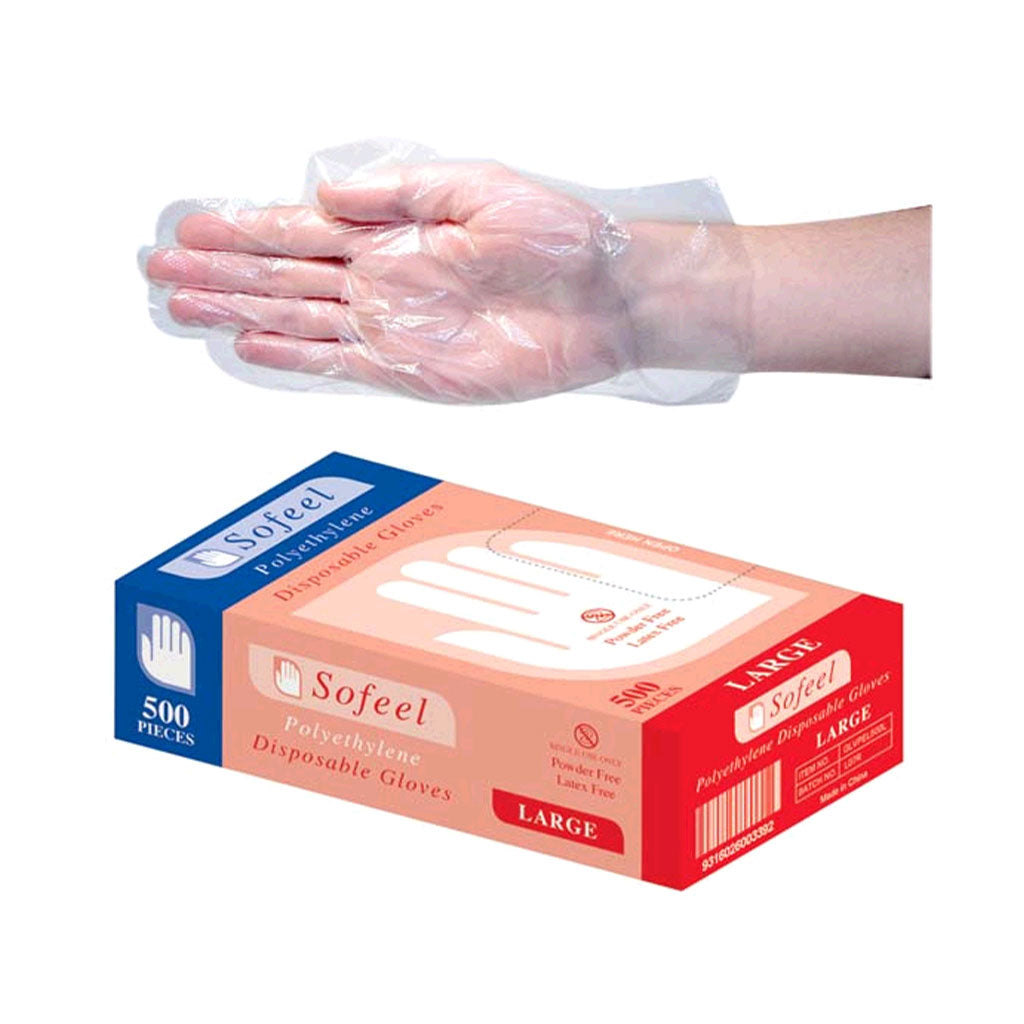 Sofeel Polyethylene Gloves Large - Pack of 500