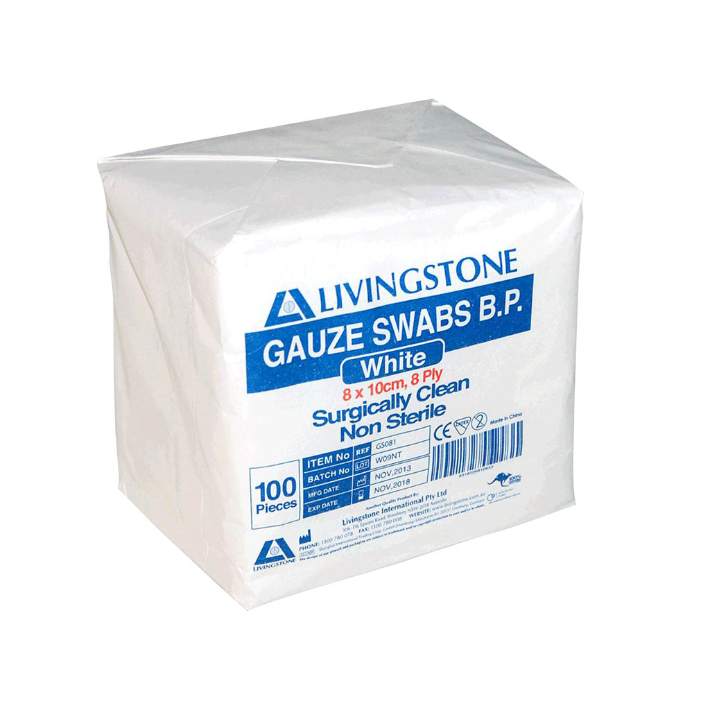 Gauze Swabs Non Sterile - 8x10cm - Pack of 100