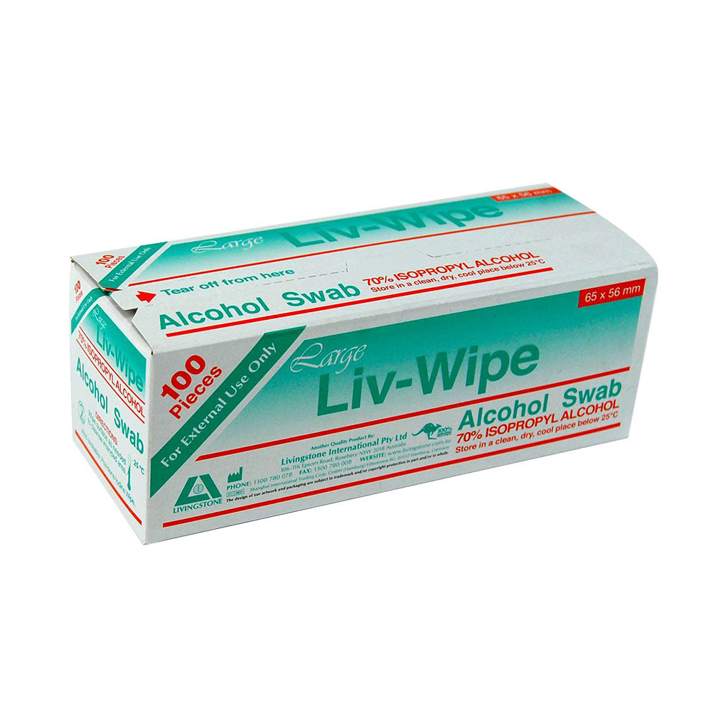 Alcohol Wipes - Large - Pack of 100