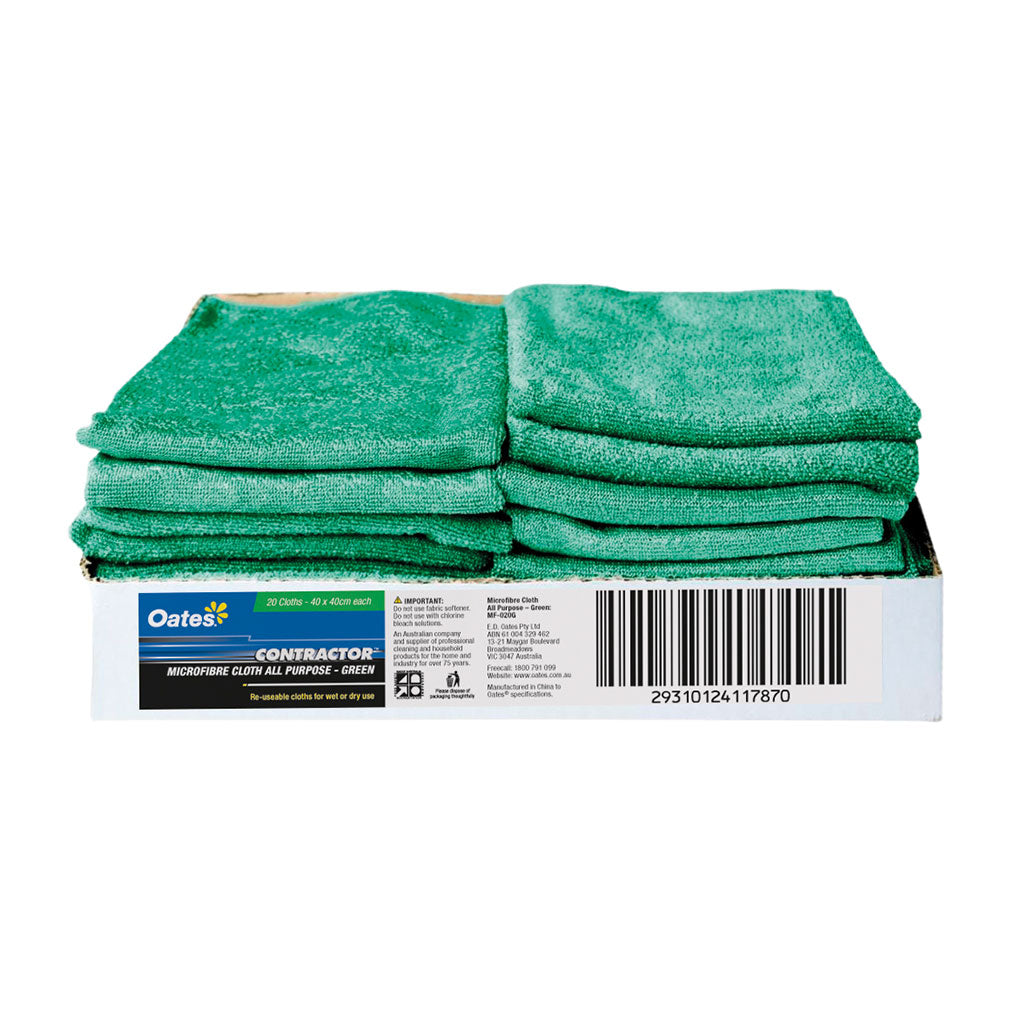Microfibre All Purpose Cloth Green - 1pc