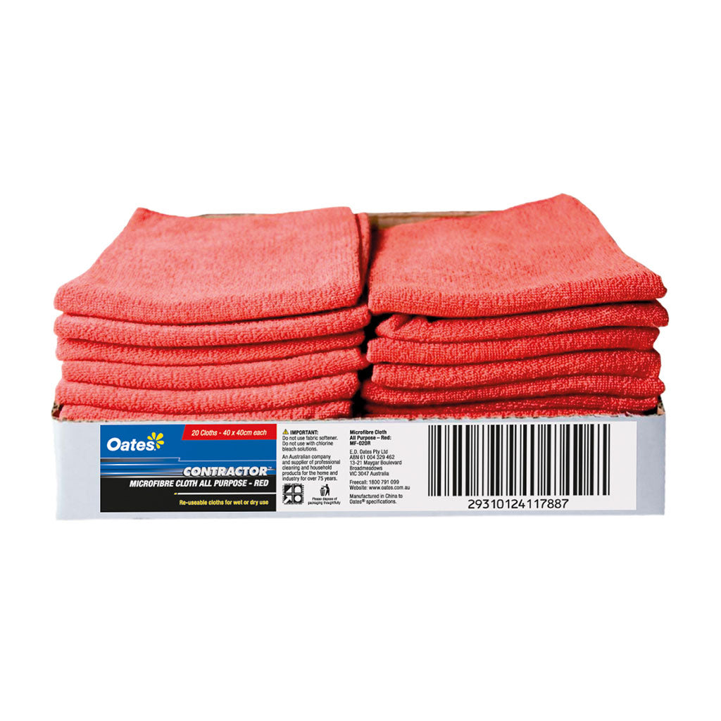 Microfibre All Purpose Cloth Red - 1pc