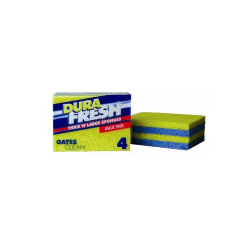 Durafresh Sponge - 11x15cm - Pack of 4 - Educating Kids