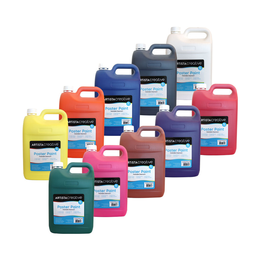 Artista Creative Poster Paint 5L - 10pk