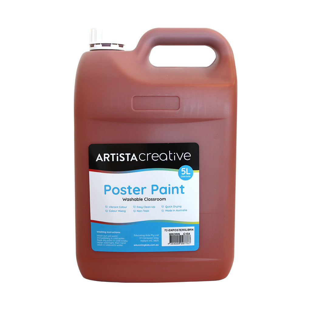 Artista Creative Poster Paint 5L - Brown