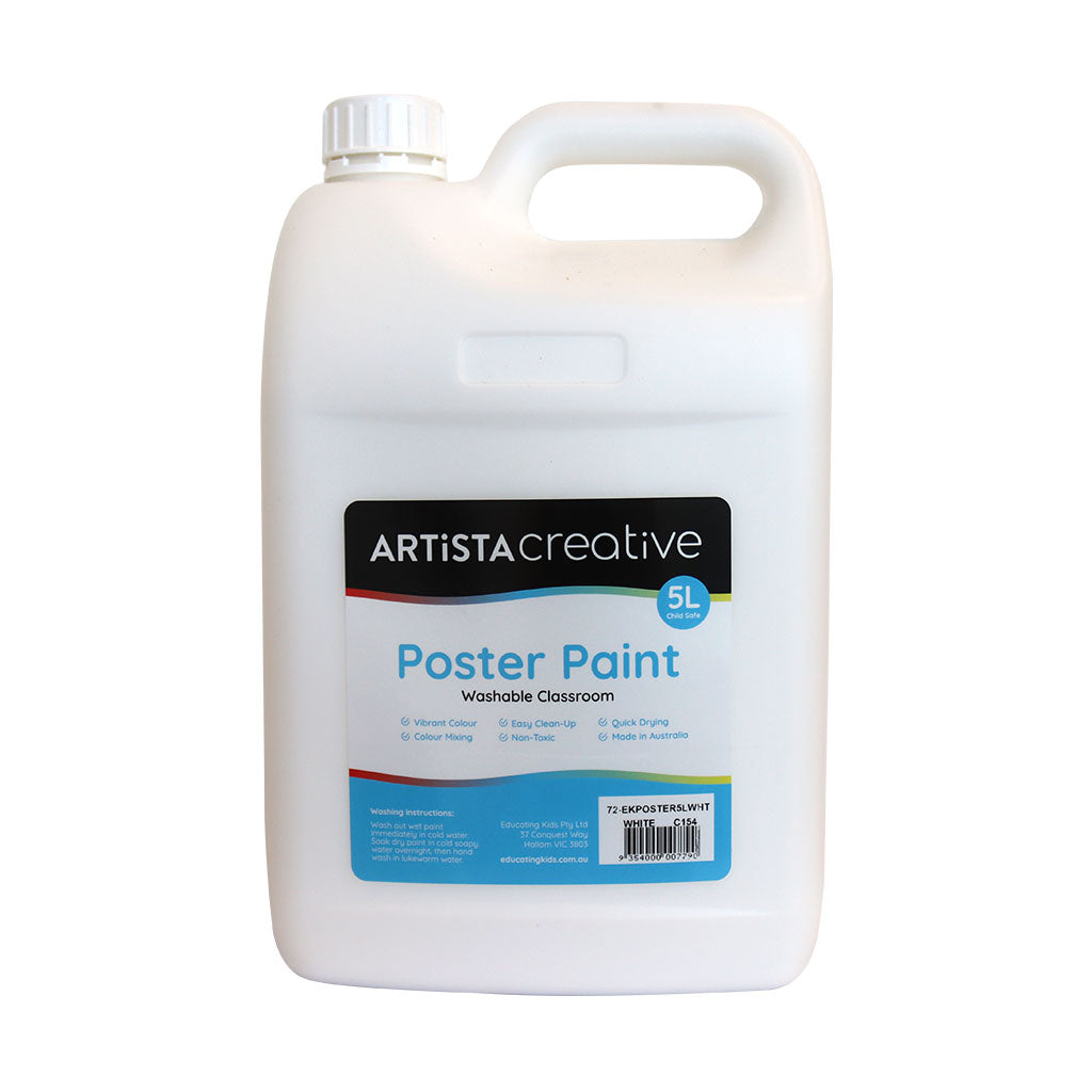 Artista Creative Poster Paint 5L - White
