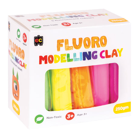 Modelling Clay (Fluoro) 5 colours - 250g