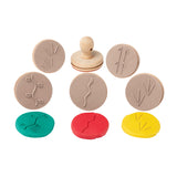 Wooden Dough Stamps - Indigenous Animal Tracks