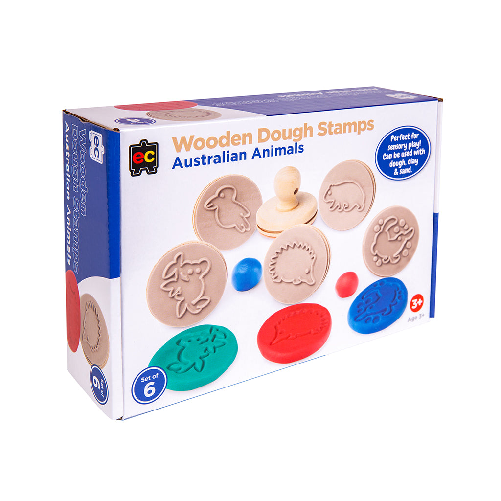 Wooden Dough Stamps - Australian Animals