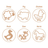 Wooden Dough Stamps - Farm