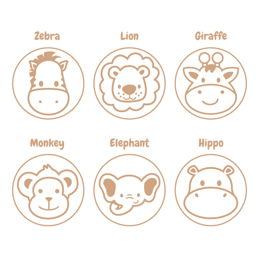 Wooden Dough Stamps - Jungle