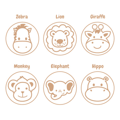 Wooden Dough Stamps - Jungle