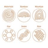 Wooden Dough Stamps - Indigenous Nature