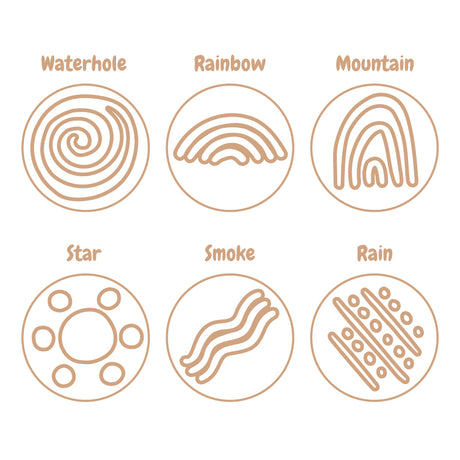 Wooden Dough Stamps - Indigenous Nature