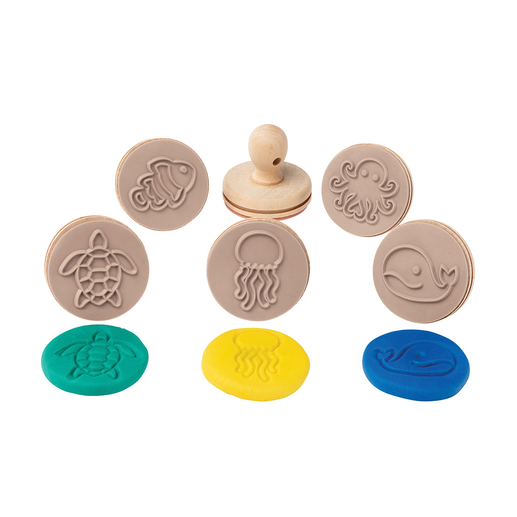 Wooden Dough Stamps - Sea