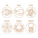 Wooden Dough Stamps - Sea