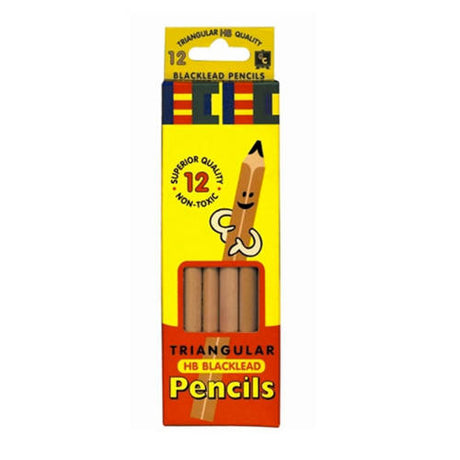 HB Pencils Triangular - Pack of 12 - Educating Kids