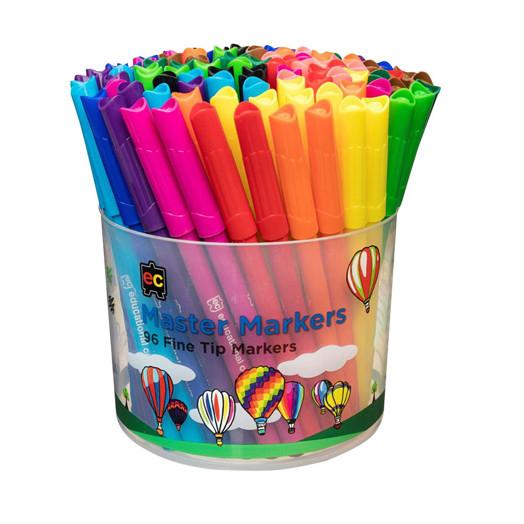 Master Markers Assorted Colours - Pack of 96 - Educating Kids