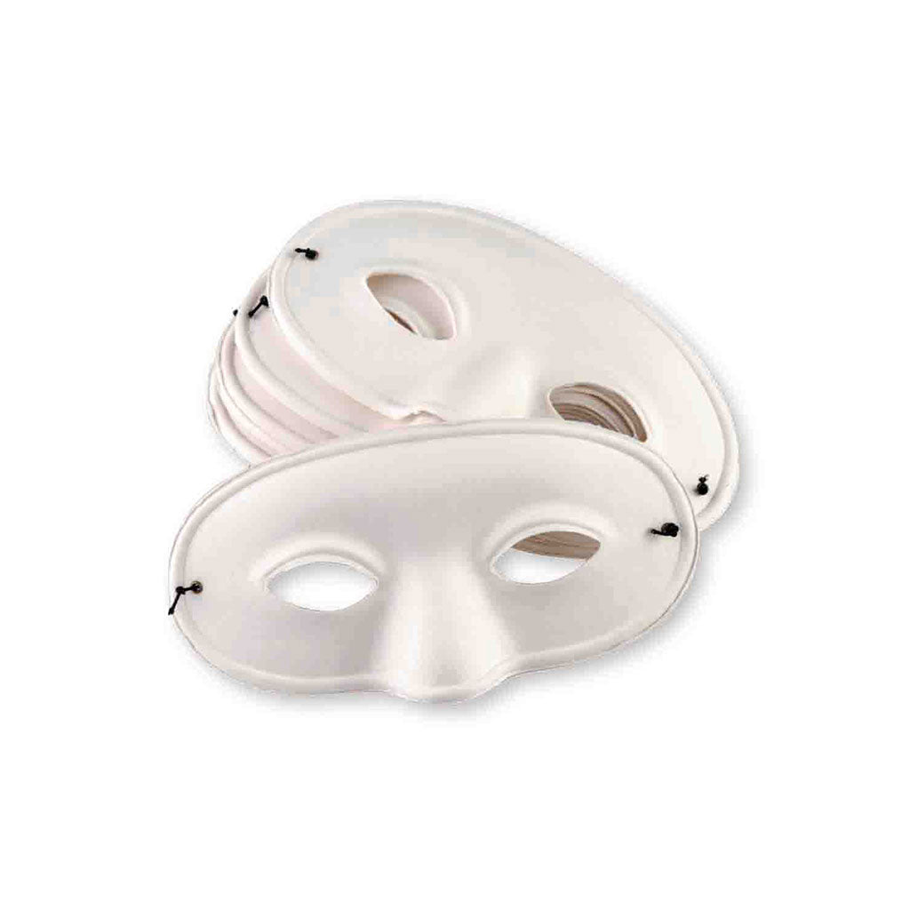 Paper Mache Half Mask - Pack of 24 - Educating Kids