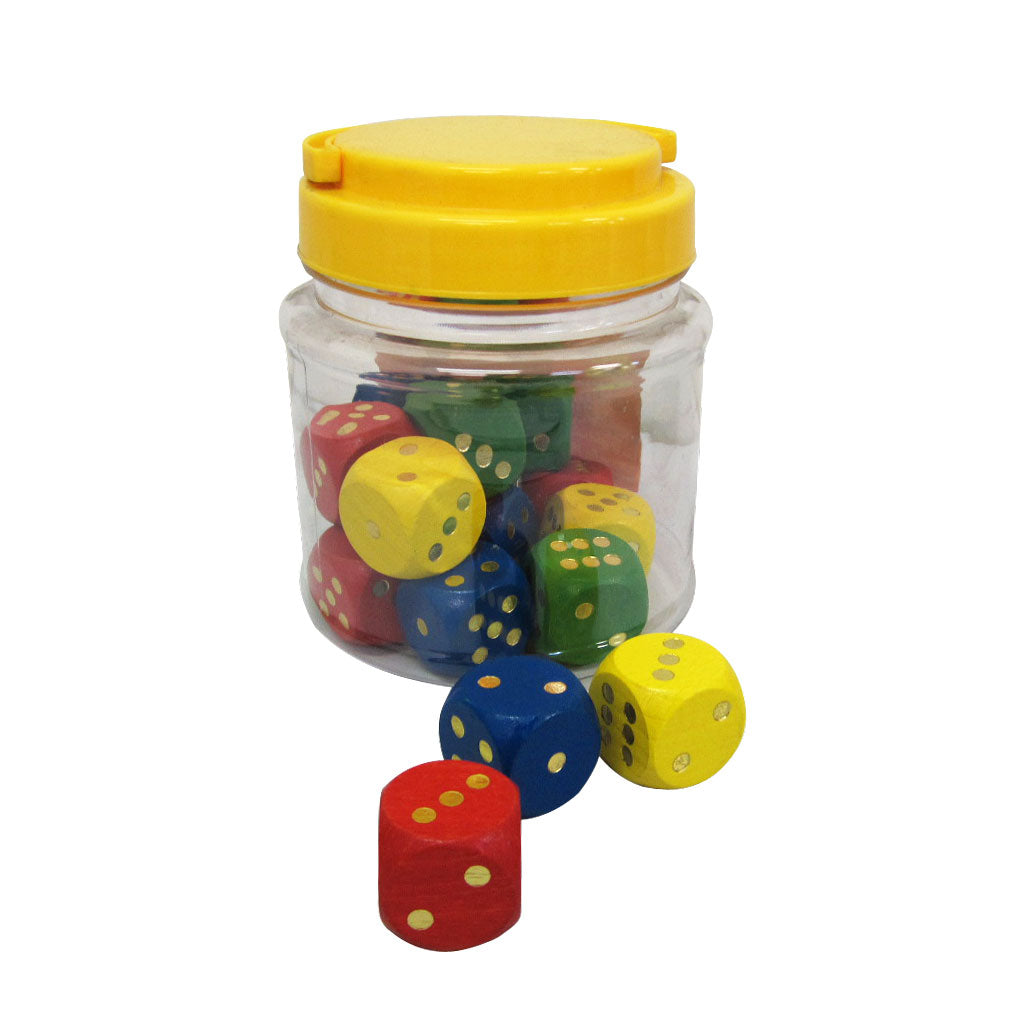Wooden Dice - Large - Set of 16
