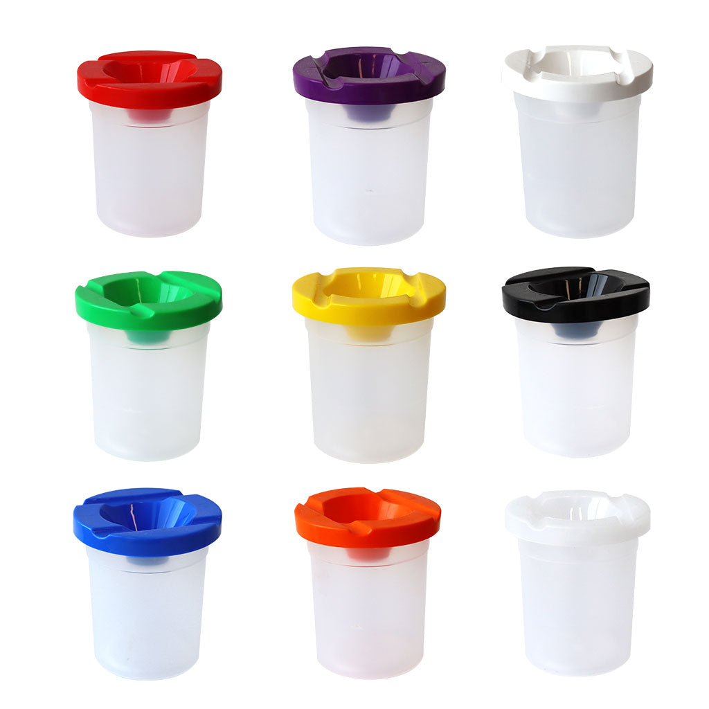 Paint Pot with Lid -  Set of 9