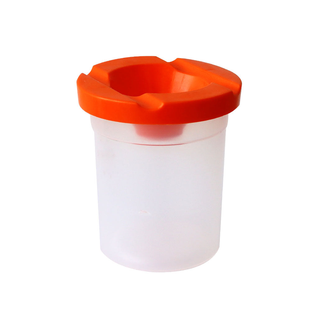 Paint Pot with Lid - Orange