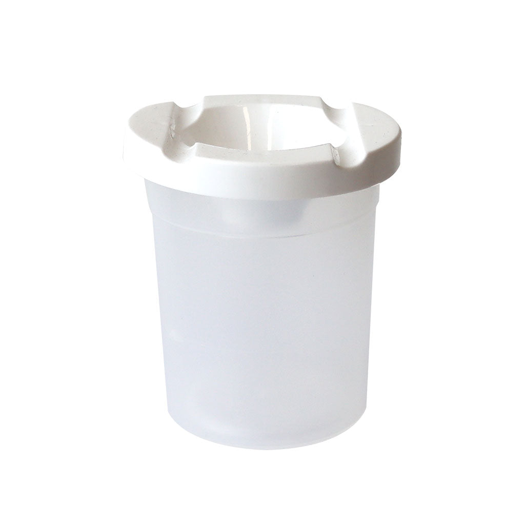 Paint Pot with Lid - White