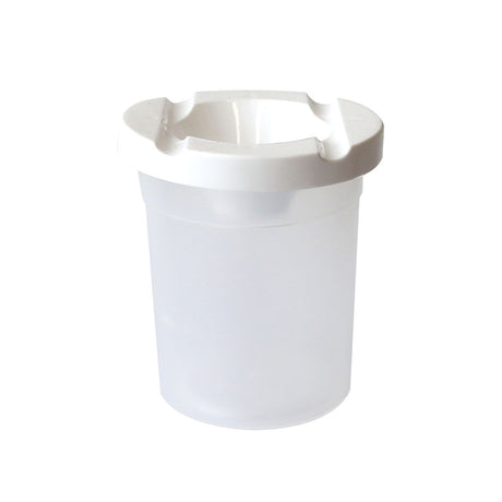 Paint Pot with Lid - White