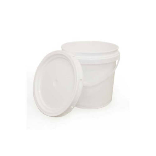 White Pail Bucket with Lid - 10L