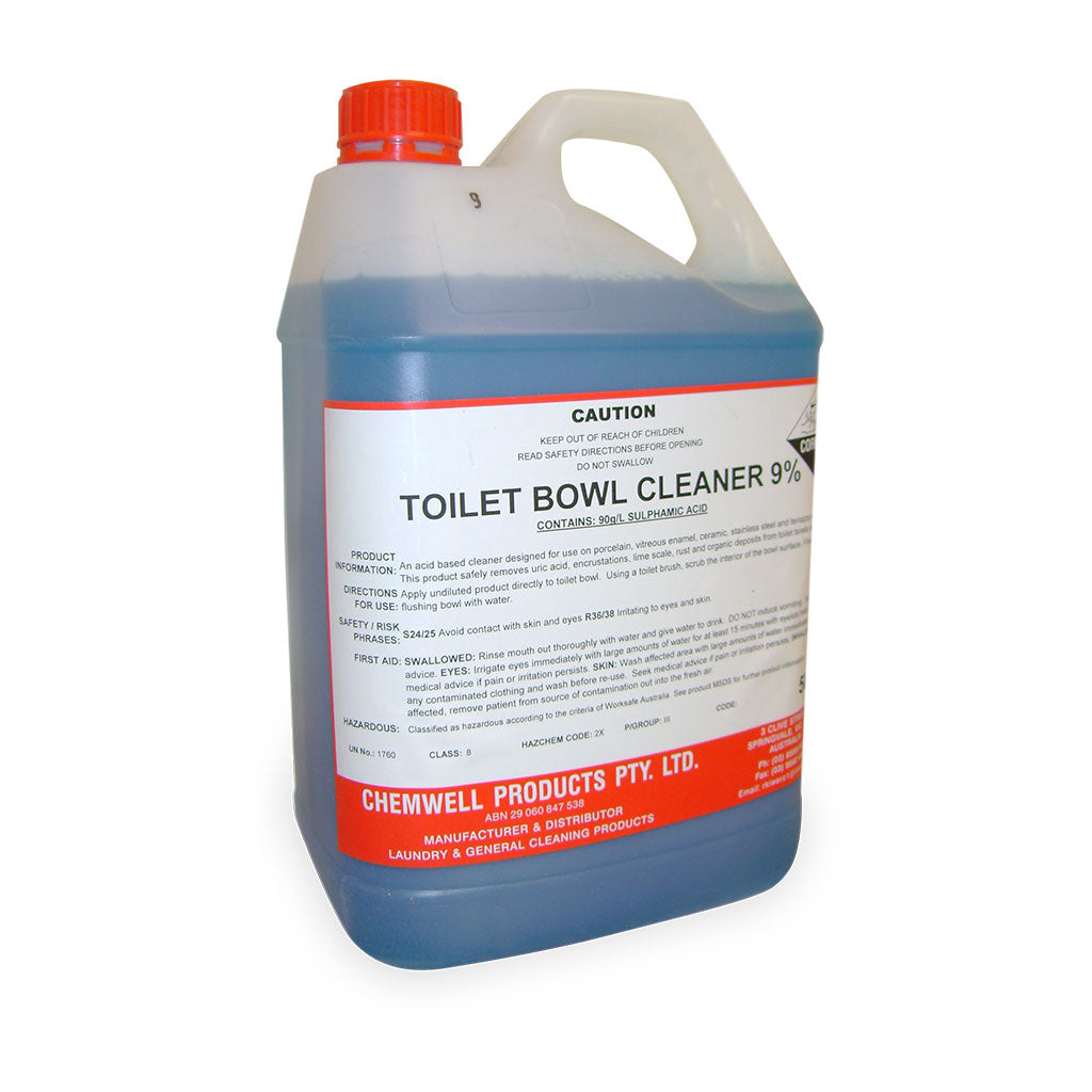 Toilet Bowl Cleaner 9% - 5L