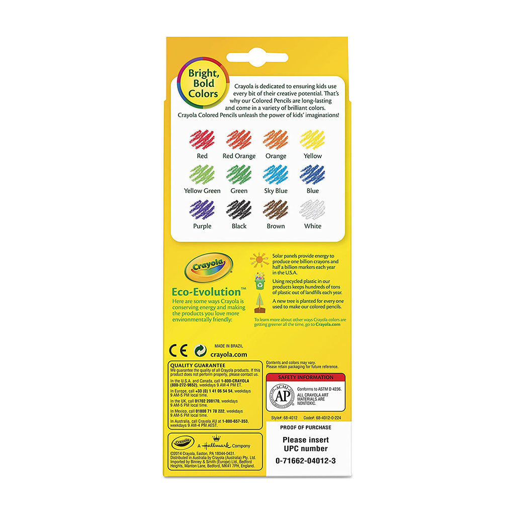 Crayola Pencils Coloured - Pack of 12 - Educating Kids