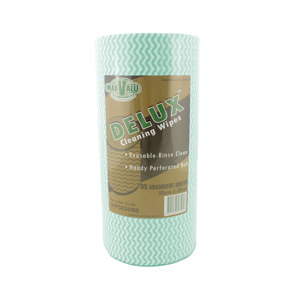 Cleaning Wipes - Green - Roll of 85