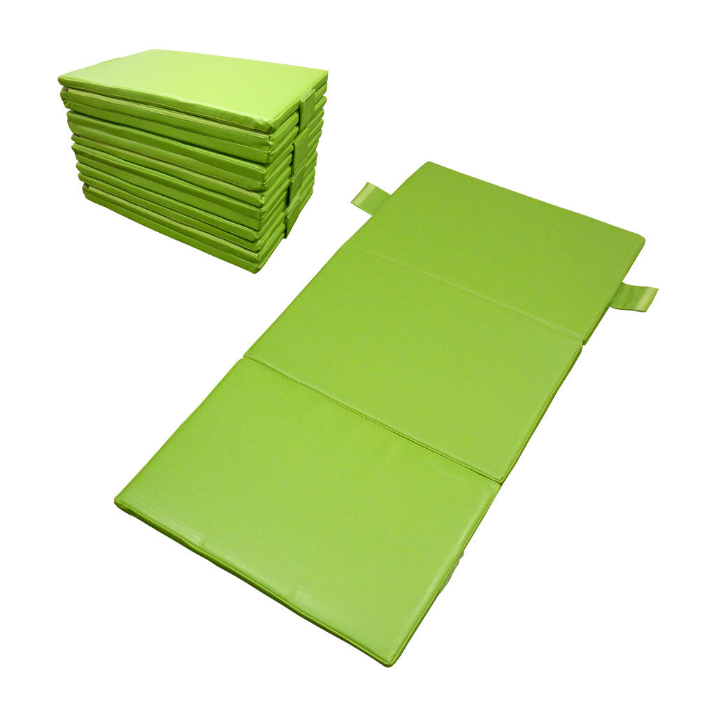Folded Sleep Mattress - Green - Set of 4