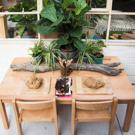 Hardwood Rectangle Table – 40 cm