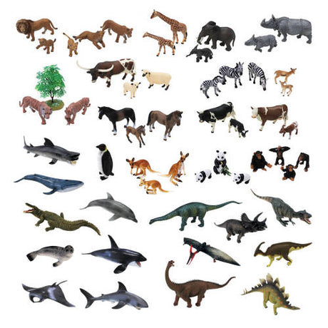 Mega Animal Figurine Pack - Set of 55 - Educating Kids