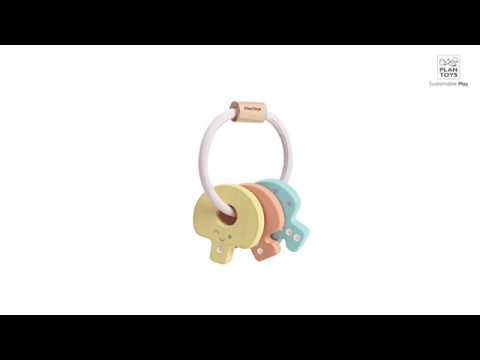 PlanToys - Key Rattle - Pastel