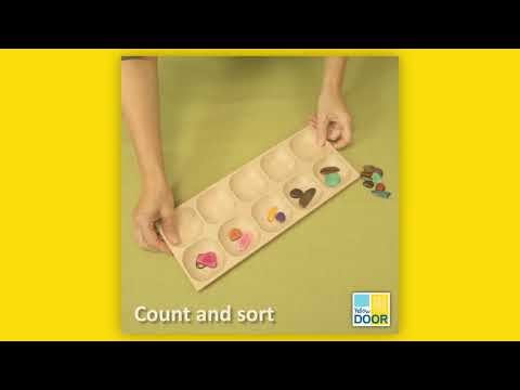 Wooden Ten Frame Tray